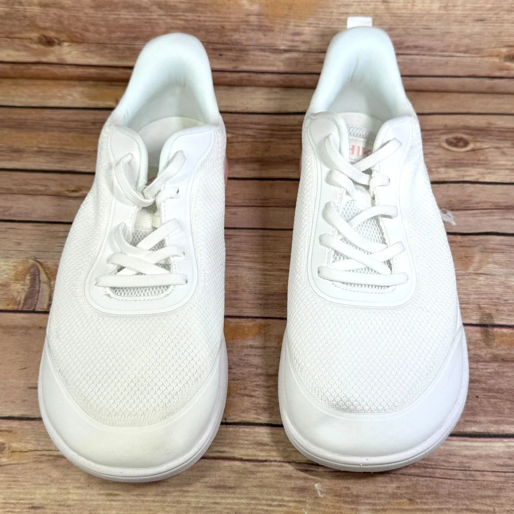 NWOB Hike Footwear HF Wave White Pink Pain Free Walk Shoes Barefoot Sneakers 10